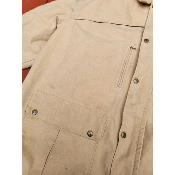 VINTAGE CARHARTT C10 PLAID BLANKET LINED SHORT COAT SIZE XXL UNION MADE IN USA - Picture 3 of 10